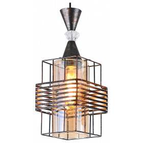 Подвесной светильник 03128-0.9-01 BK+PATINA GOLD