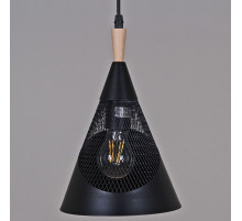 Подвесной светильник 03250-3.9-01 BK+WOOD