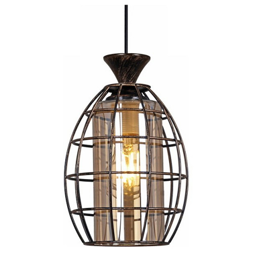 Подвесной светильник 03525-0.4-01 BK+GD