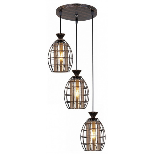 Подвесной светильник 03525-0.4-03 BK+GD