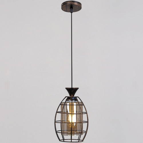 Подвесной светильник 03525-0.9-01 BK+GD