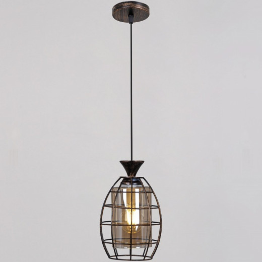 Подвесной светильник 03525-0.9-01 BK+GD