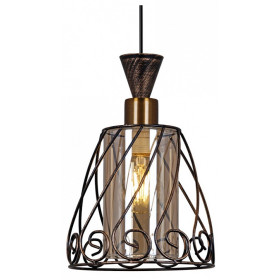 Подвесной светильник 03609-0.4-01 BK+GD