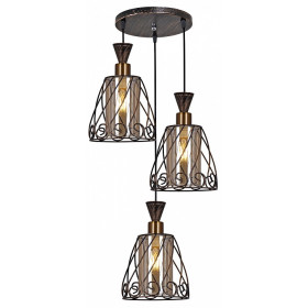 Подвесной светильник 03609-0.4-03 BK+GD