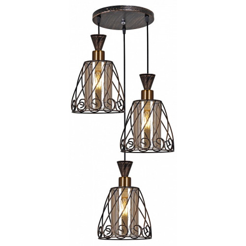 Подвесной светильник 03609-0.4-03 BK+GD