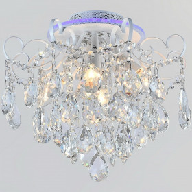 Люстра на штанге  04024-0.3-04 WH+SILVER PN+RGB