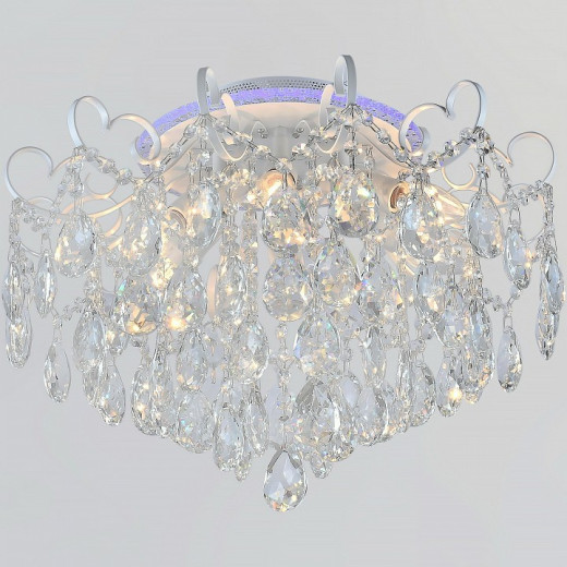 Люстра на штанге  04024-0.3-06 WH+SILVER PN+RGB