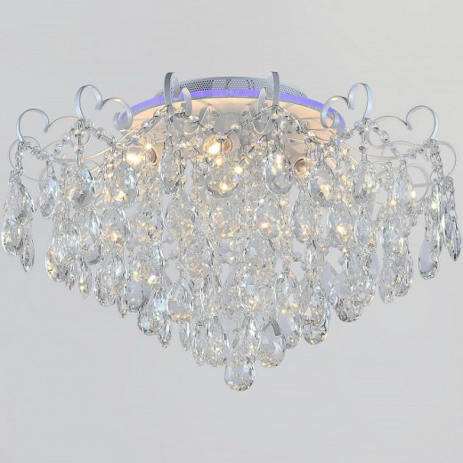 Люстра на штанге  04024-0.3-07 WH+SILVER PN+RGB