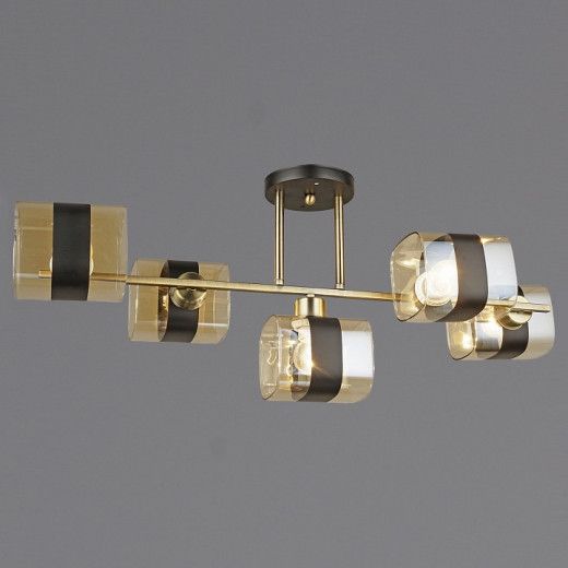 Люстра на штанге 04223-0.3-05 AB+BK