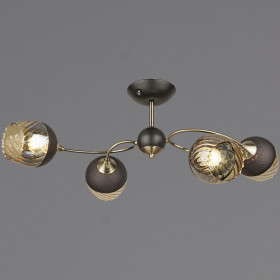 Люстра на штанге 04250-0.3-04 BK+AB