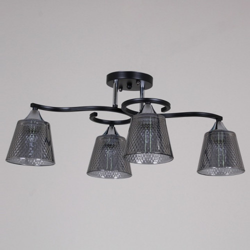 Люстра на штанге 06089-0.3-04 BK+CR