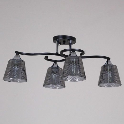 Люстра на штанге 06089-0.3-04 BK+CR