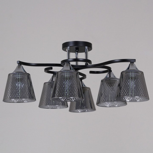 Люстра на штанге 06089-0.3-06 BK+CR