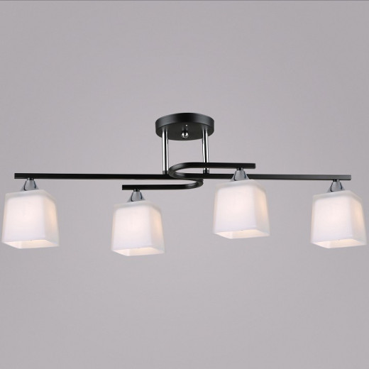Люстра на штанге 06194-0.3-04 BK+CH