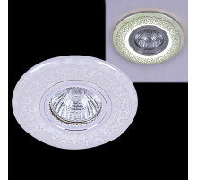 Встраиваемый светильник 09502-9.0-001MN MR16+LED3W WH/CR
