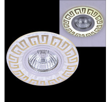 Встраиваемый светильник 09504-9.0-001MN MR16+LED3W WH/GD