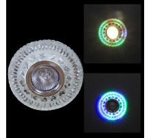 Встраиваемый светильник  10499-9.0-001CNB MR16+LED3W CL/RGB