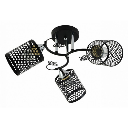 Потолочная люстра 11320-0.3-03 BK+CR