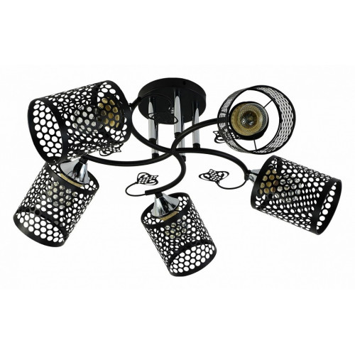 Потолочная люстра 11320-0.3-05 BK+CR