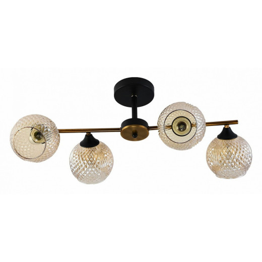 Люстра на штанге 11341-0.3-04 GOLD BRONZE+BK