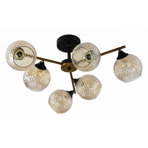 Люстра на штанге 11341-0.3-06 GOLD BRONZE+BK