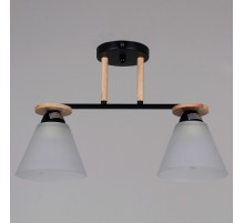 Светильник на штанге 11630-0.3-02 BK+WOOD