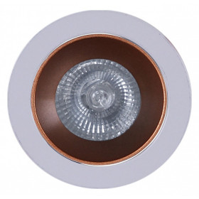 Встраиваемый светильник 16085 16085-9.0-001PT MR16 WT+ROSE GD