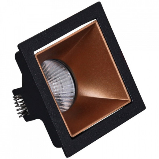 Встраиваемый светильник  16086-9.0-001PT MR16 BK+ROSE GD