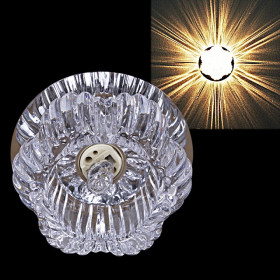 Встраиваемый светильник 18301-9.0-001G G9 CR