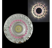 Встраиваемый светильник  22039-9.0-001PL MR16+LED3W CL/PK