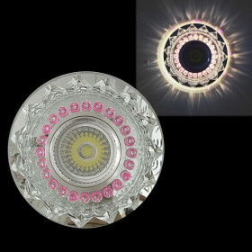 Встраиваемый светильник  22039-9.0-001PL MR16+LED3W CL/PK