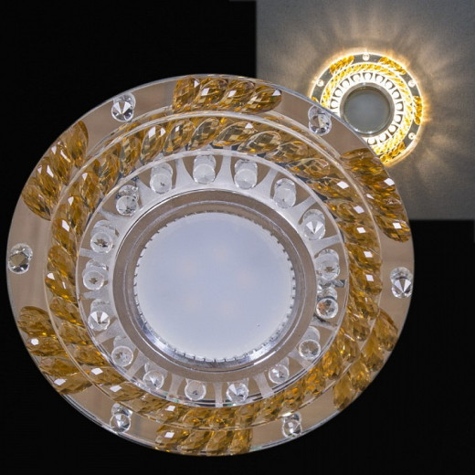 Встраиваемый светильник 22092-9.0-001PL MR16+LED3W CL+GD