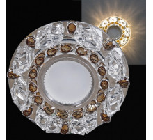 Встраиваемый светильник 22093-9.0-001PL MR16+LED3W CL+GR