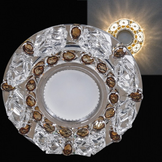 Встраиваемый светильник 22093-9.0-001PL MR16+LED3W CL+GR