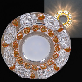 Встраиваемый светильник 22093-9.0-001PL MR16+LED3W CL+OR