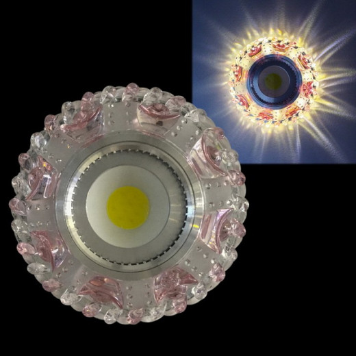 Встраиваемый светильник  42064-9.0-001PL MR16+LED3W CL/PK