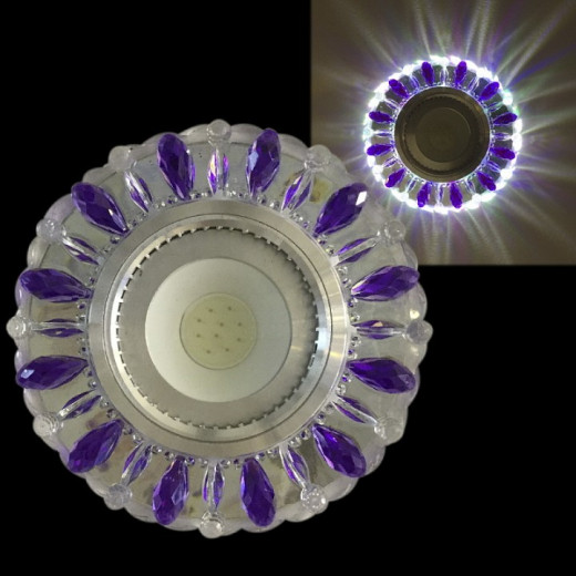 Встраиваемый светильник  42112-9.0-001PL MR16+LED3W CL/PP+MIX