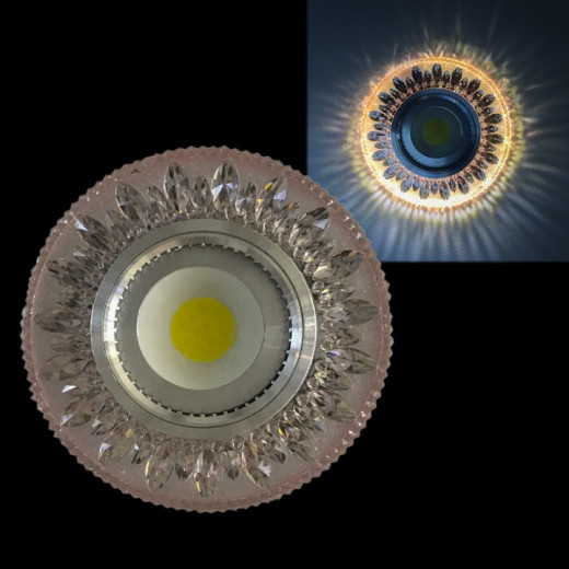 Встраиваемый светильник  42201-9.0-001PL MR16+LED3W PK