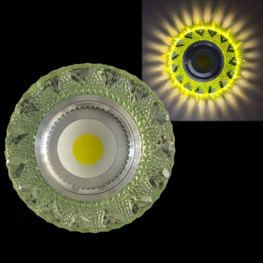 Встраиваемый светильник  42202-9.0-001PL MR16+LED3W LGN