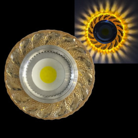 Встраиваемый светильник  42203-9.0-001PL MR16+LED3W TEA