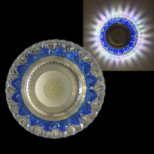 Встраиваемый светильник  42205-9.0-001PL MR16+LED3W CL/LBL+MIX