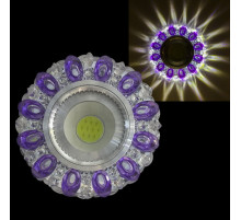 Встраиваемый светильник  42225-9.0-001PL MR16+LED3W CL/PP