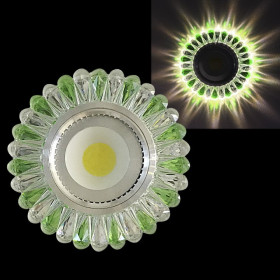 Встраиваемый светильник  42230-9.0-001PL MR16+LED3W CL/LGN