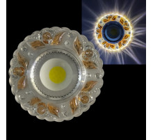 Встраиваемый светильник  42236-9.0-001PL MR16+LED3W CL/TEA