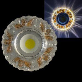 Встраиваемый светильник  42236-9.0-001PL MR16+LED3W CL/TEA