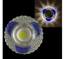 Встраиваемый светильник  42240-9.0-001PL MR16+LED3W CL/BL