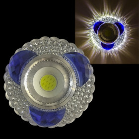 Встраиваемый светильник  42240-9.0-001PL MR16+LED3W CL/BL