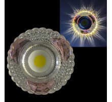 Встраиваемый светильник  42240-9.0-001PL MR16+LED3W CL/PK