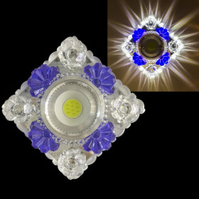 Встраиваемый светильник  42249-9.0-001PL MR16+LED3W CL/BL