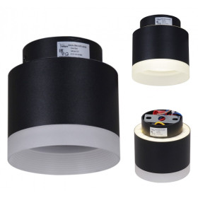 Накладной светильник Reluce Technical 53004 53004-9.5-001IL GX53+LED3W BK